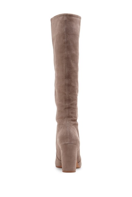 Vince Camuto Womens Sessily Slouchy Chunky Heel Suede Boot FOXY
