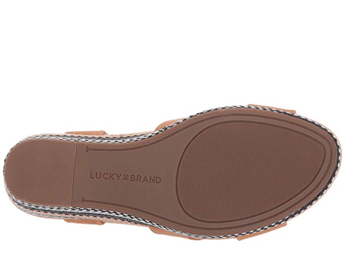 Lucky Brand Women's YAROSAN Wedge Sandal Desert Open Toe Wedge Sandals