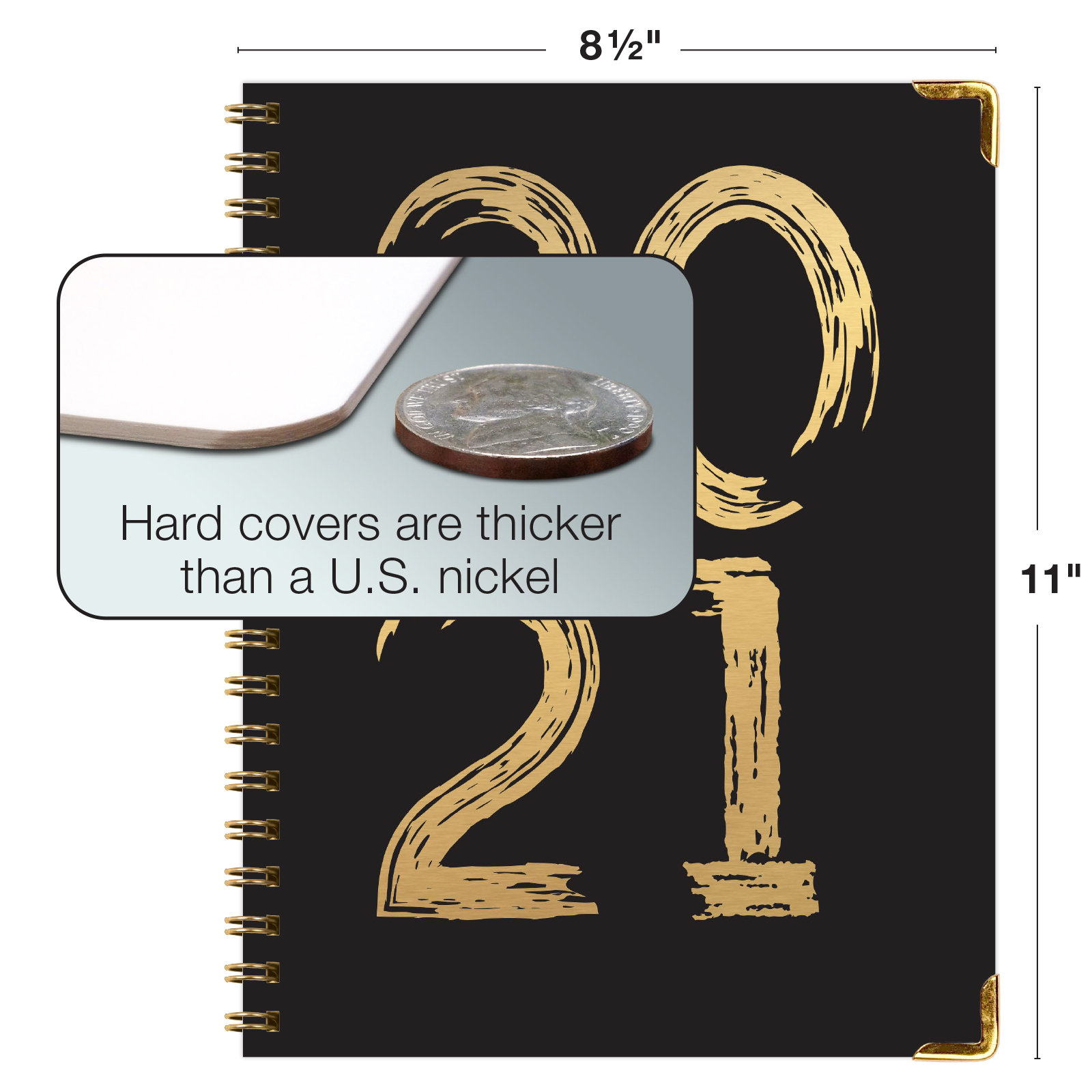Daily Weekly Monthly Planner Details about / HARDCOVER 2021 Planner Nov 2020 - Dec 2021