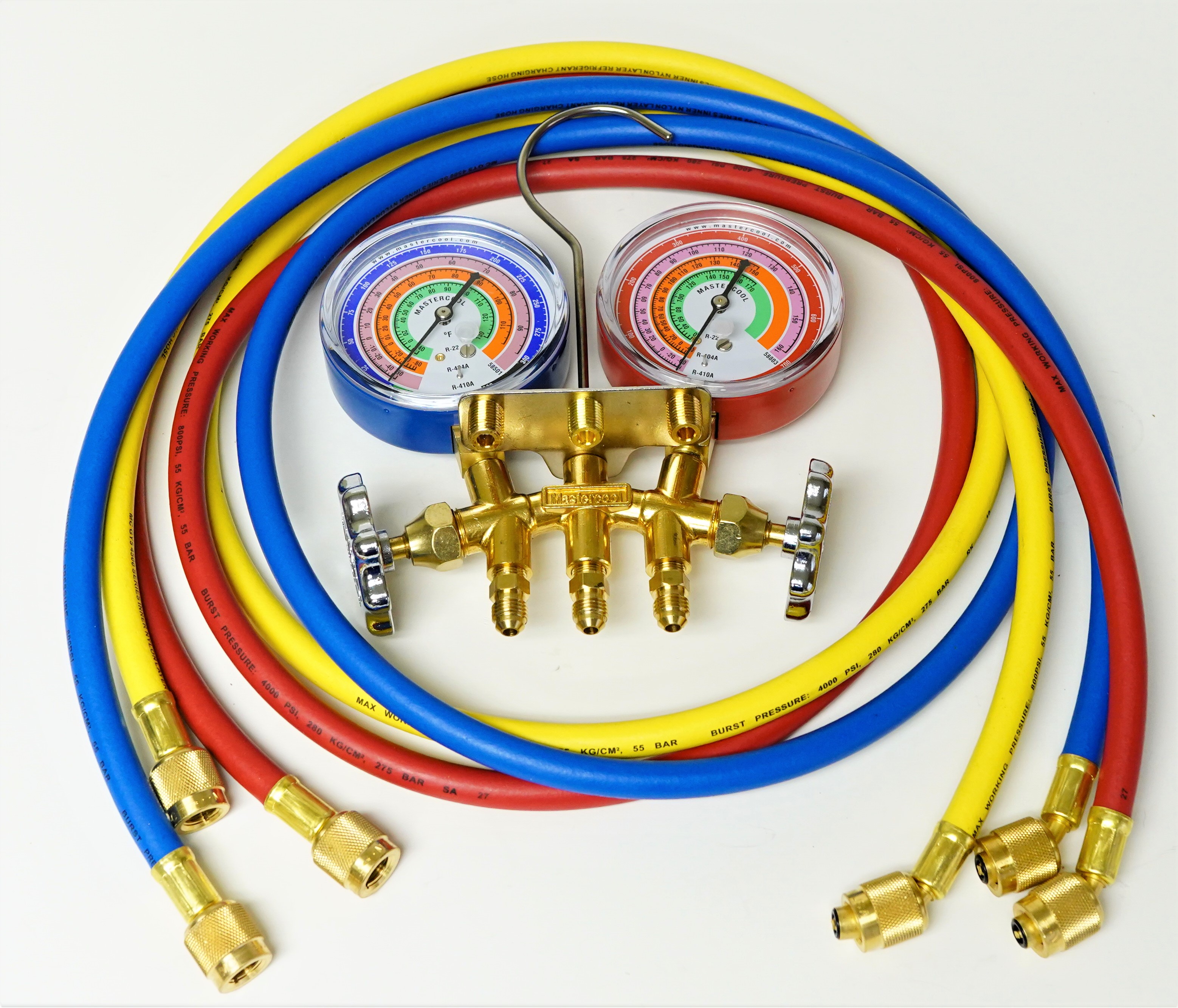 Mastercool A C Hvac Refrigeration Manifold W Charging Hoses