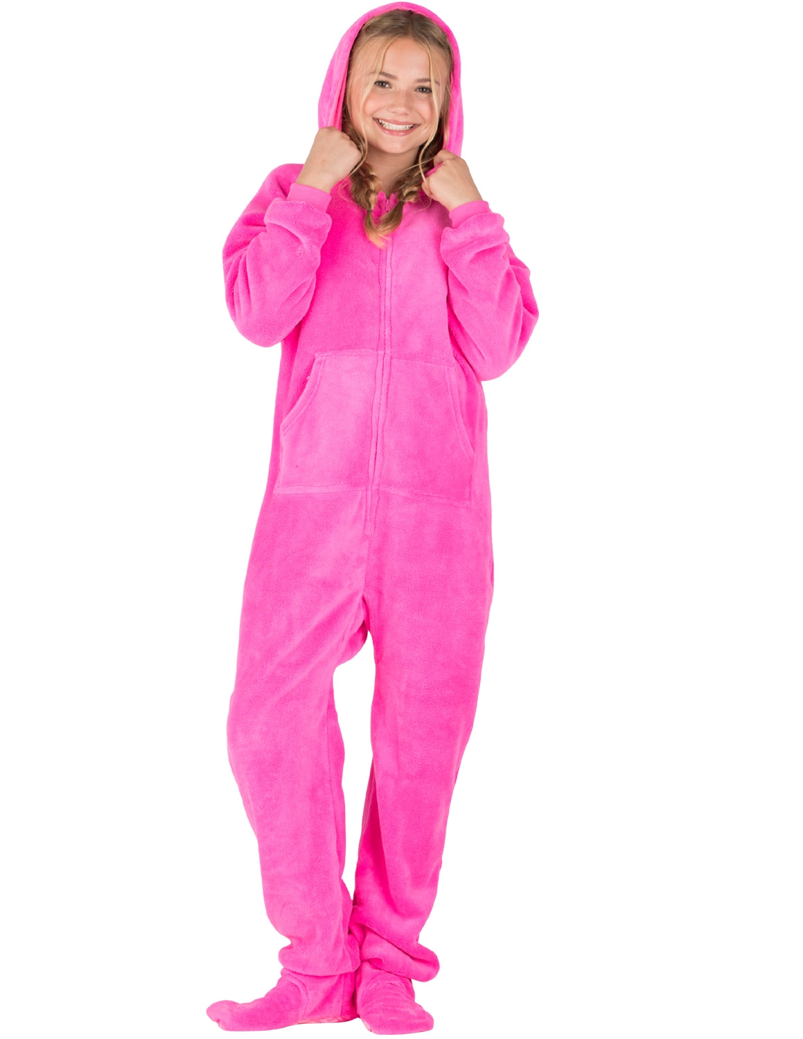 Footed Pajamas - In The Clouds Kids Hoodie Chenille One Piece | eBay