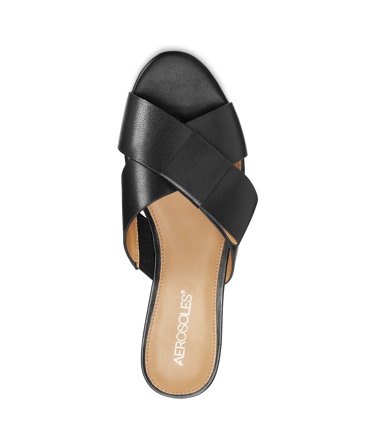 aerosoles black flat sandals
