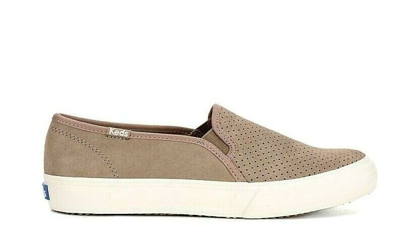 keds double decker perf suede taupe