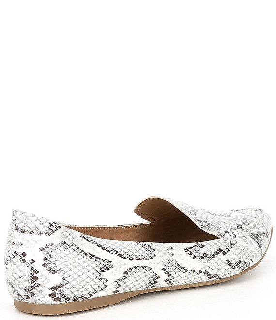 steve madden feather loafer snakeskin