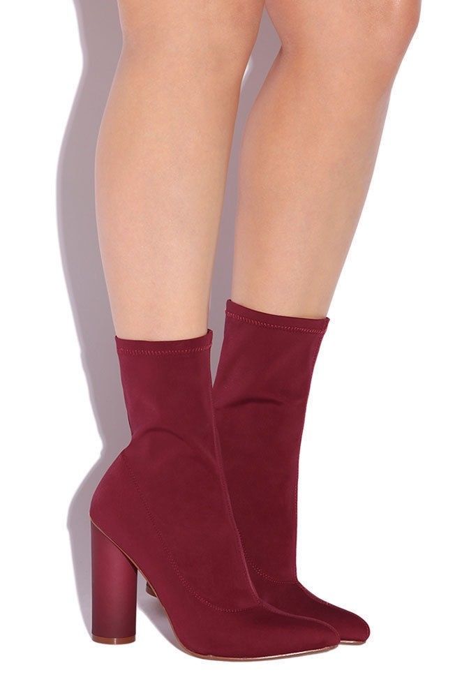 Cape Robbin Paw-1 montierte spitze Zehenpartie Zylinder mit Absatz Slipper Stretch Stiefeletten - Bild 3 von 8