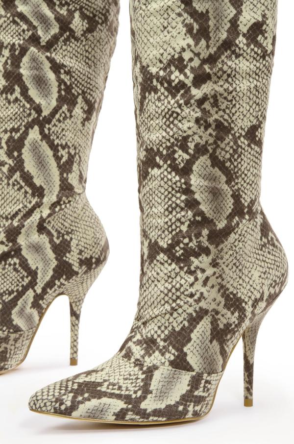 cape robbin snakeskin boots