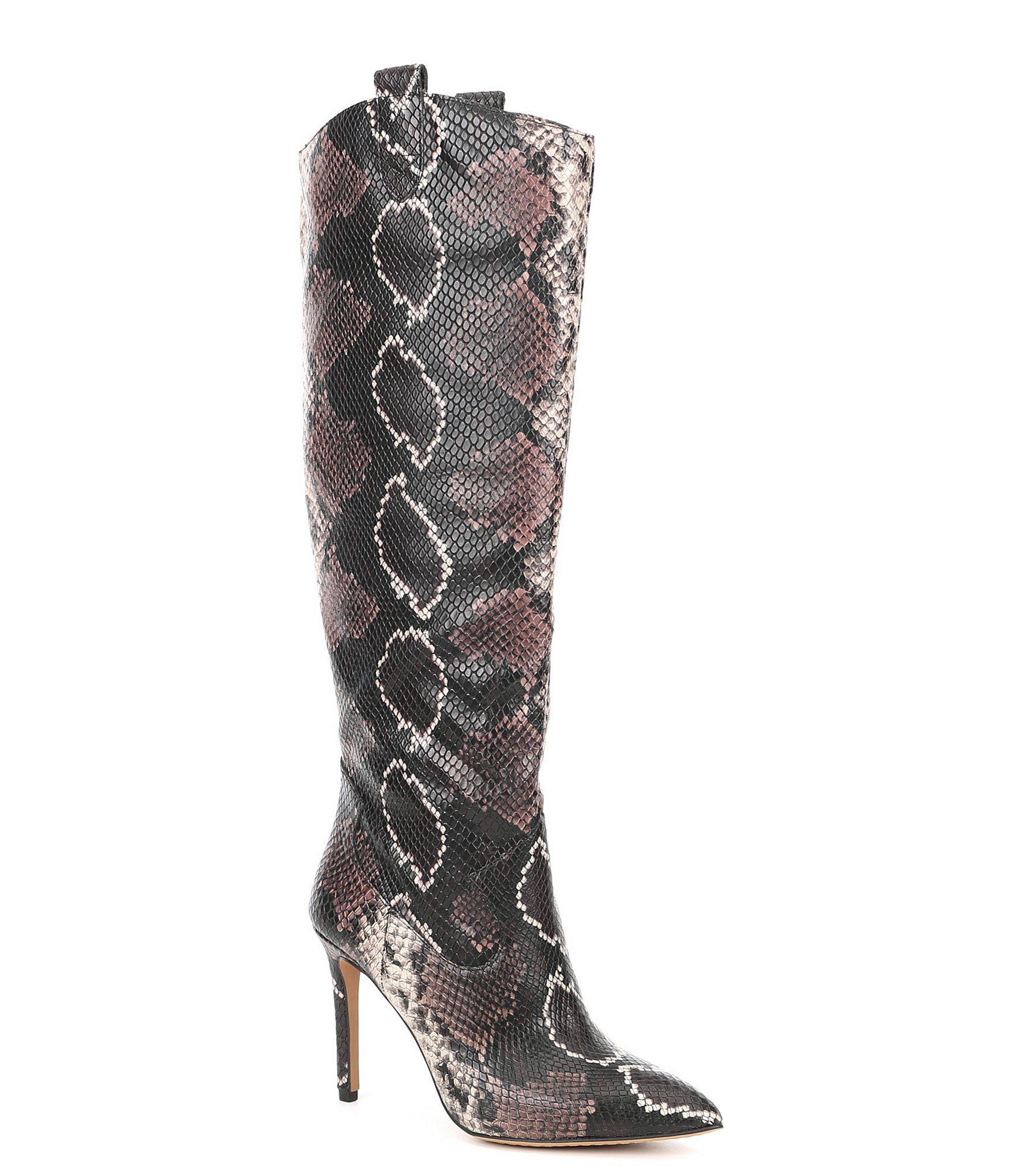 Vince camuto kervana embossed knee high leather boot Clearance