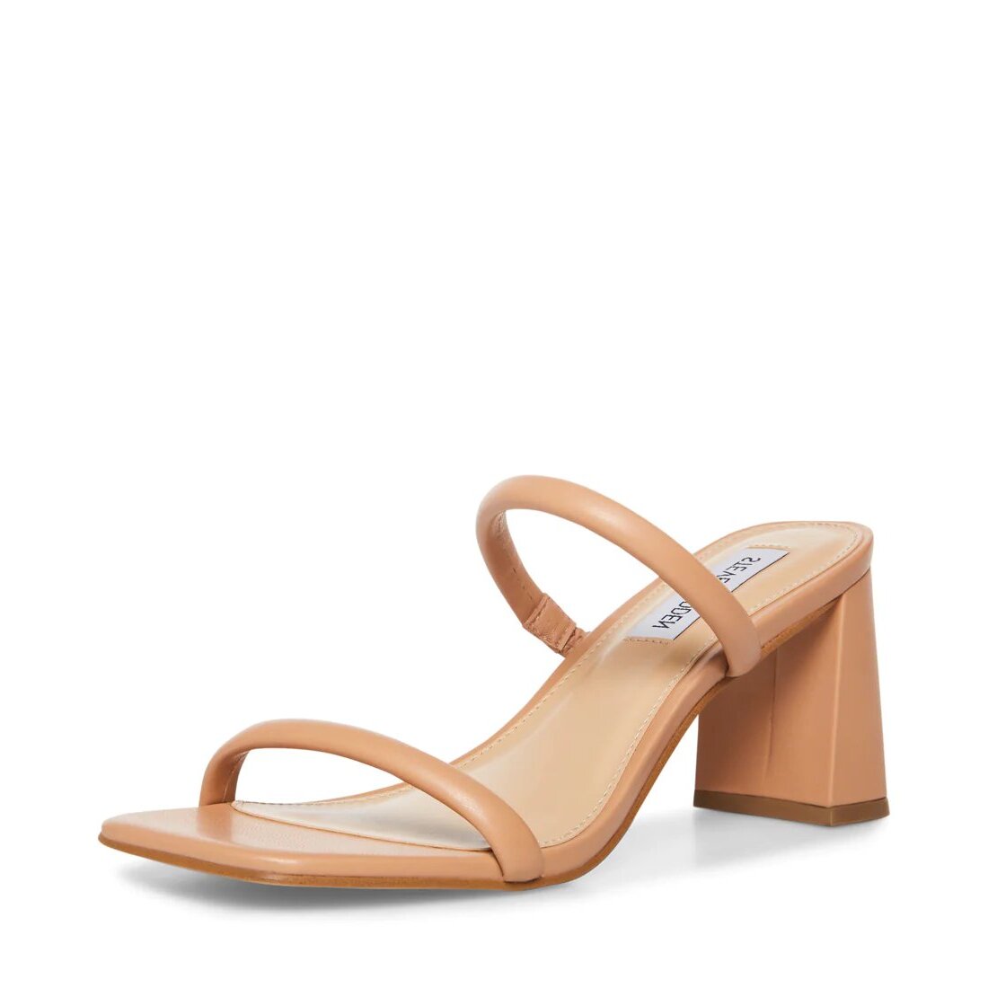 【Steve Madden】関税なし♪ Sunkissed Heel Studded Sandal SUNKISSED Raffia Platform Block Heel Studded Women's Sandal