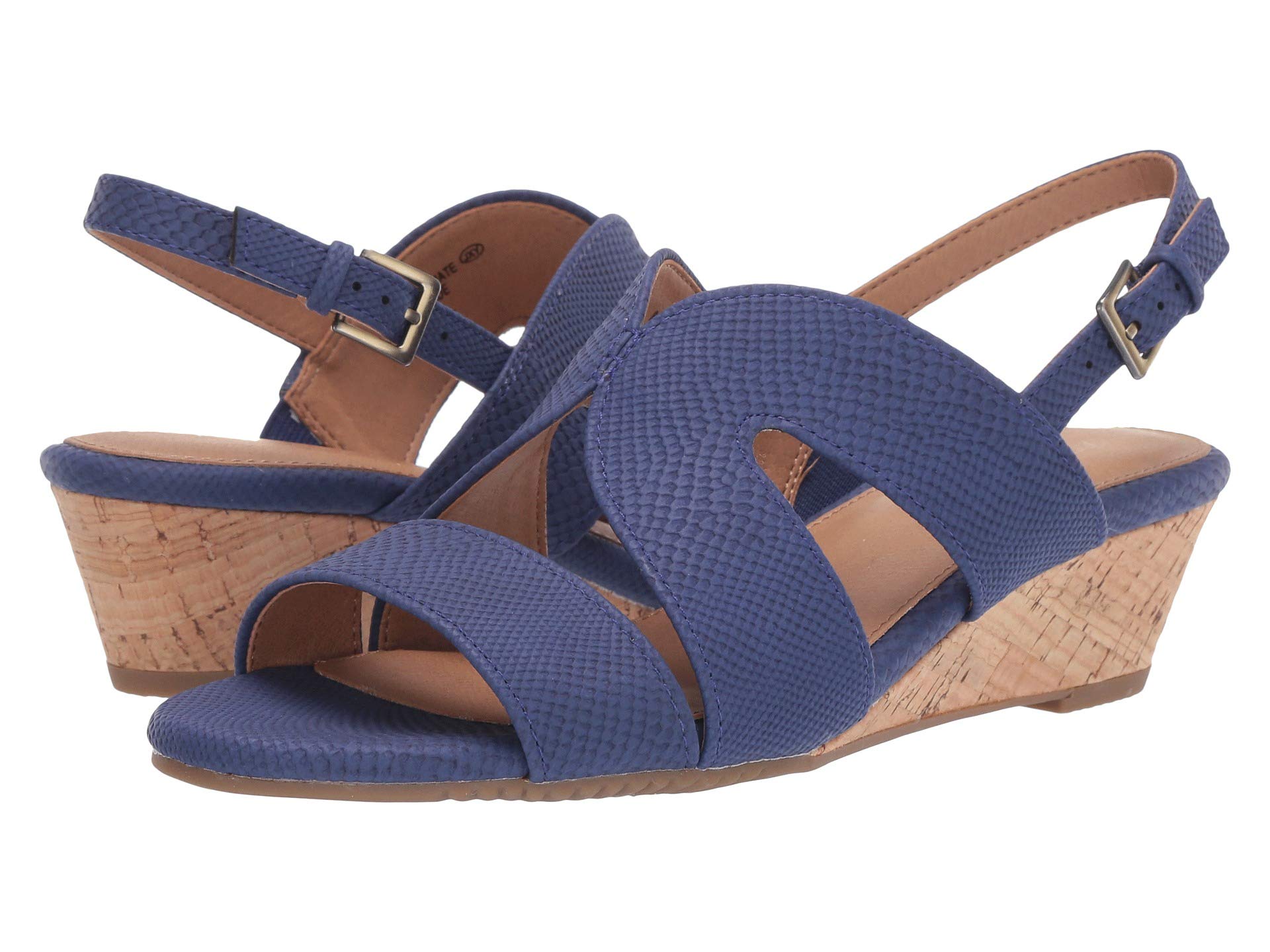 aerosoles cork wedge sandals
