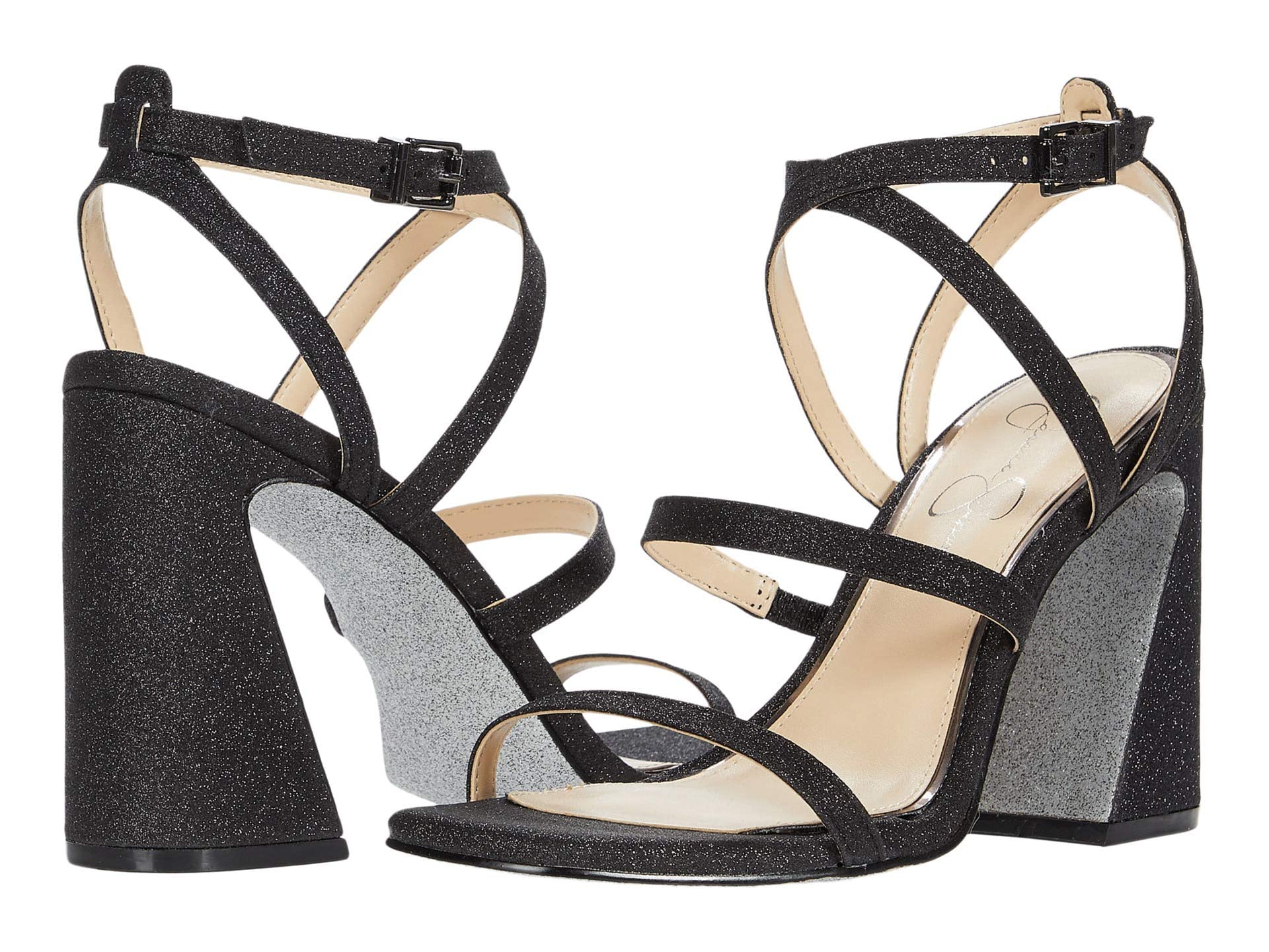 2 block heel sandals