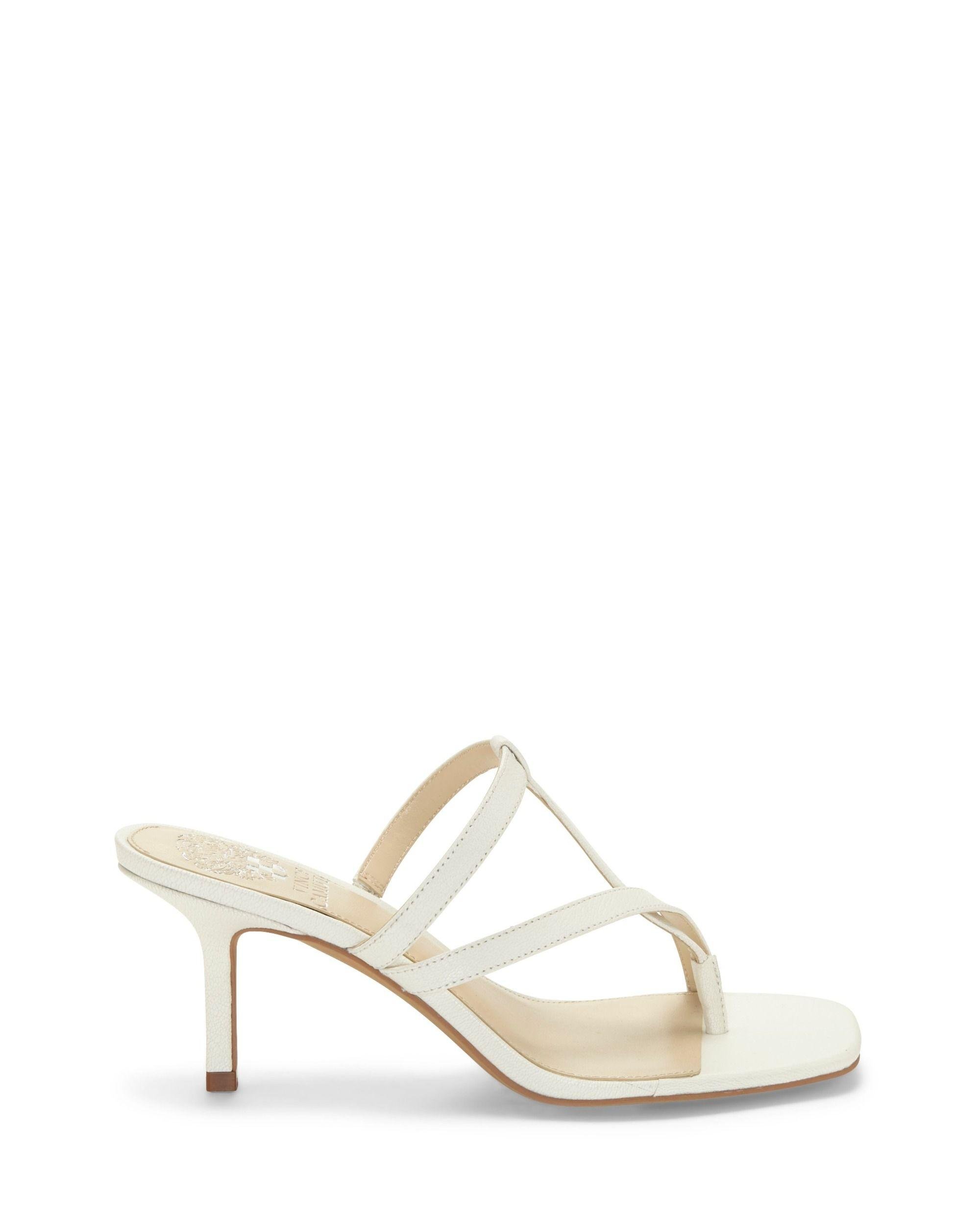 vince camuto white heels