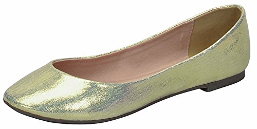 Breckelles Pointed Toe Slip On Ballet Flats Aqua Round Toe Ballet Flats - Picture 7 of 10