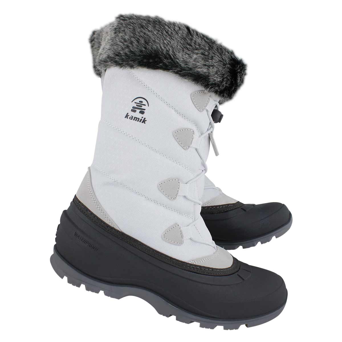 Kamik Women's MOMENTUM2 Snow Boot White Waterproof Snow Fur Lined Boots ...