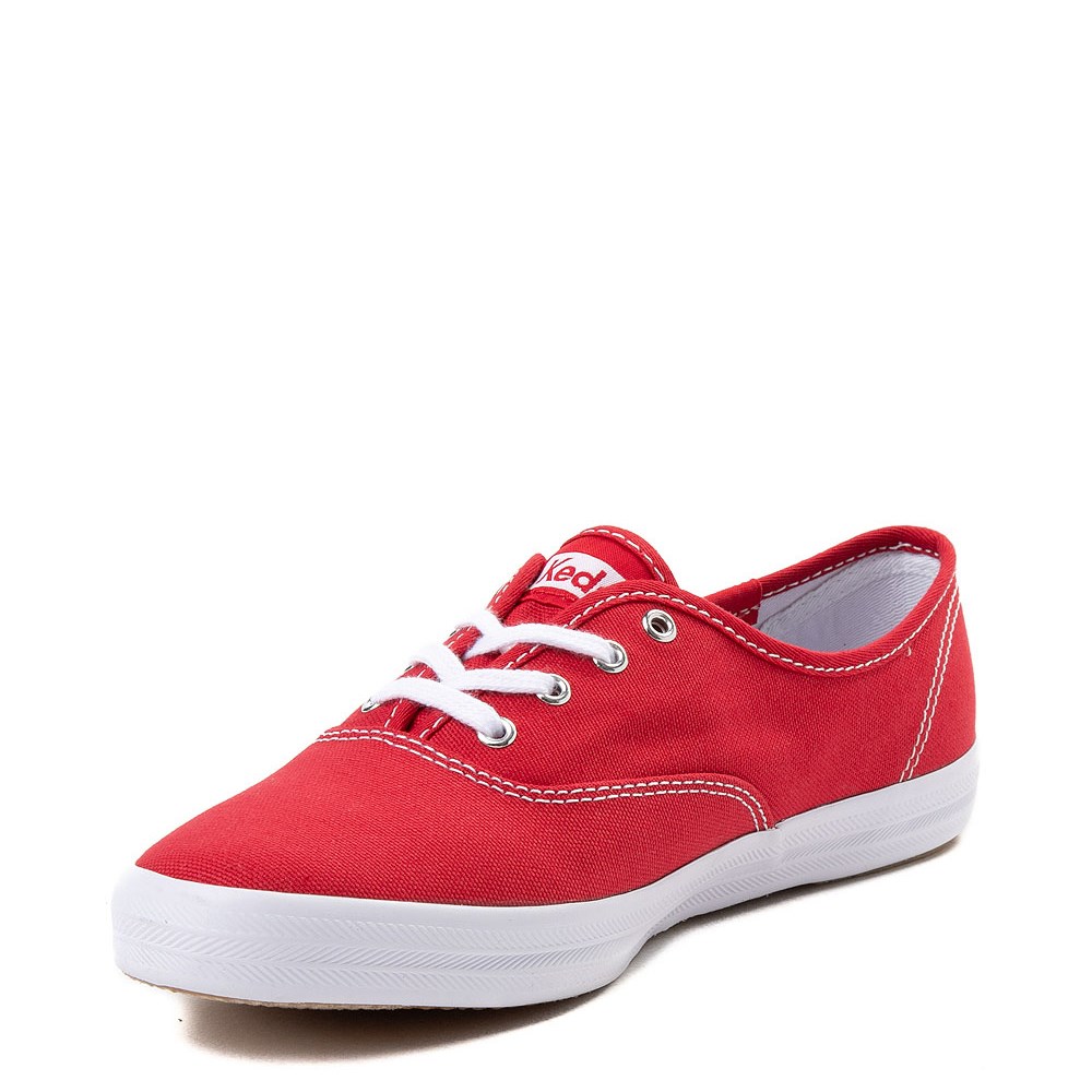 Keds Womens Champion Originals Casual Sneakers, Red lace up Tennis