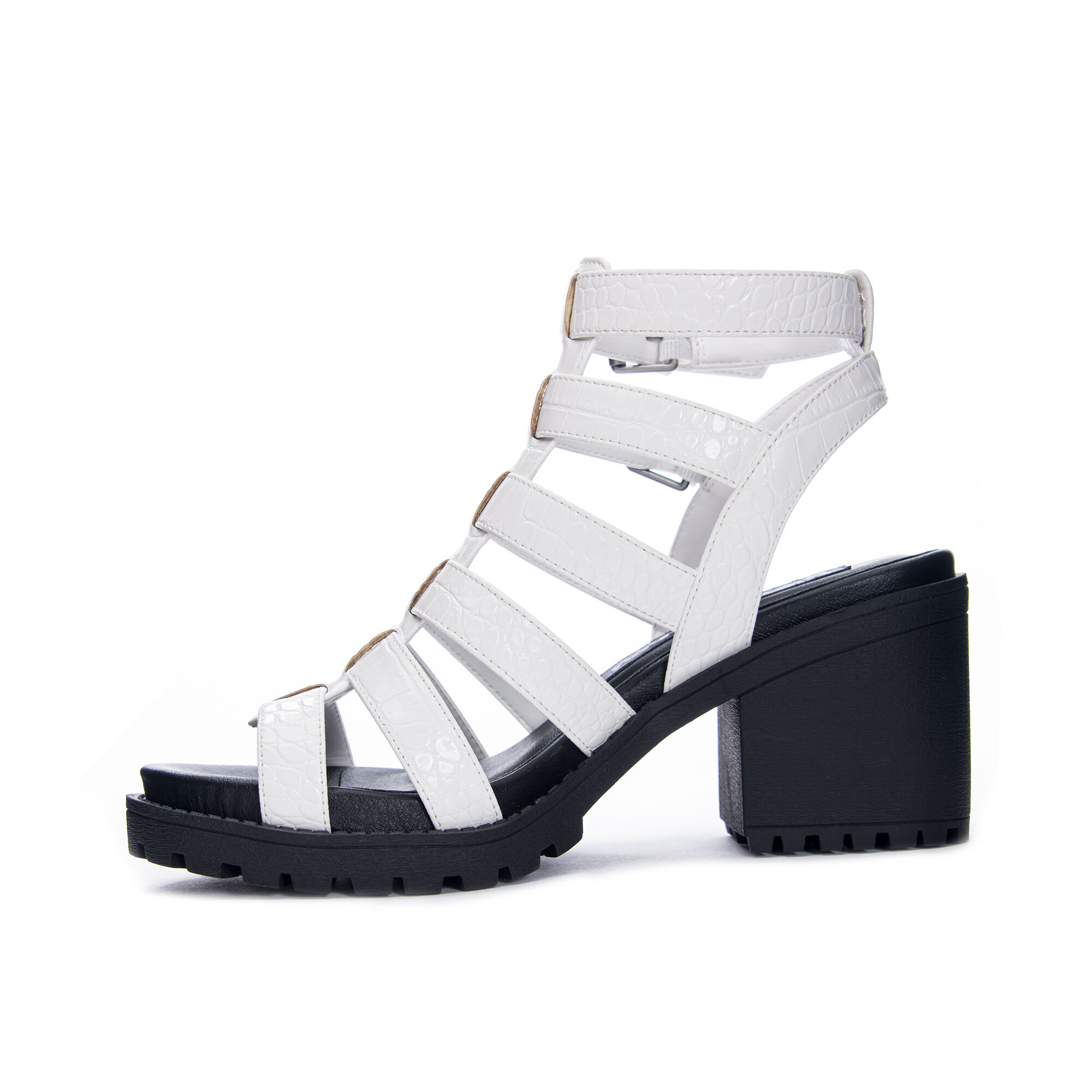 chunky block sandals