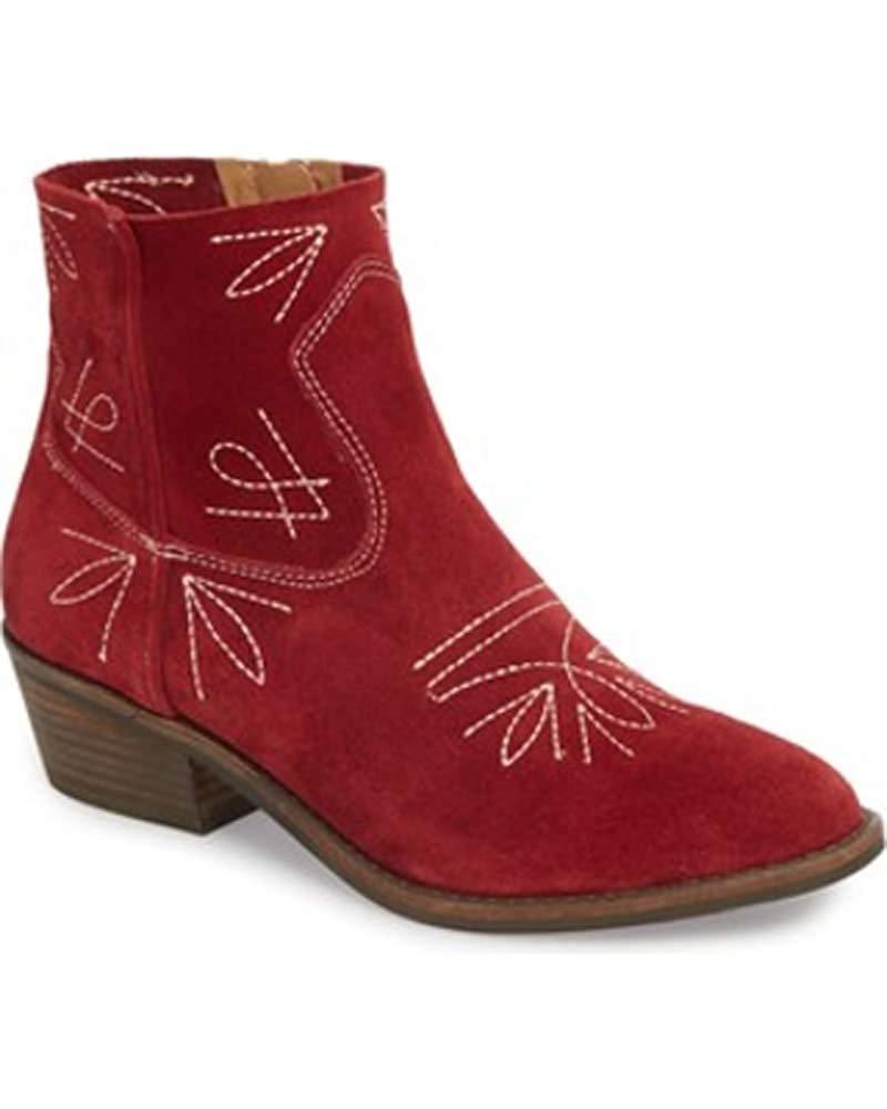 lucky brand red boots