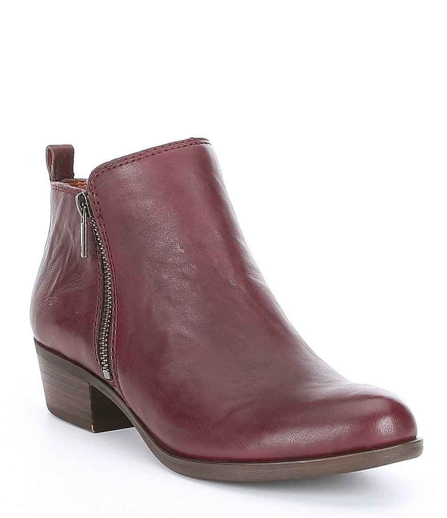 lucky brand low heel ankle boots