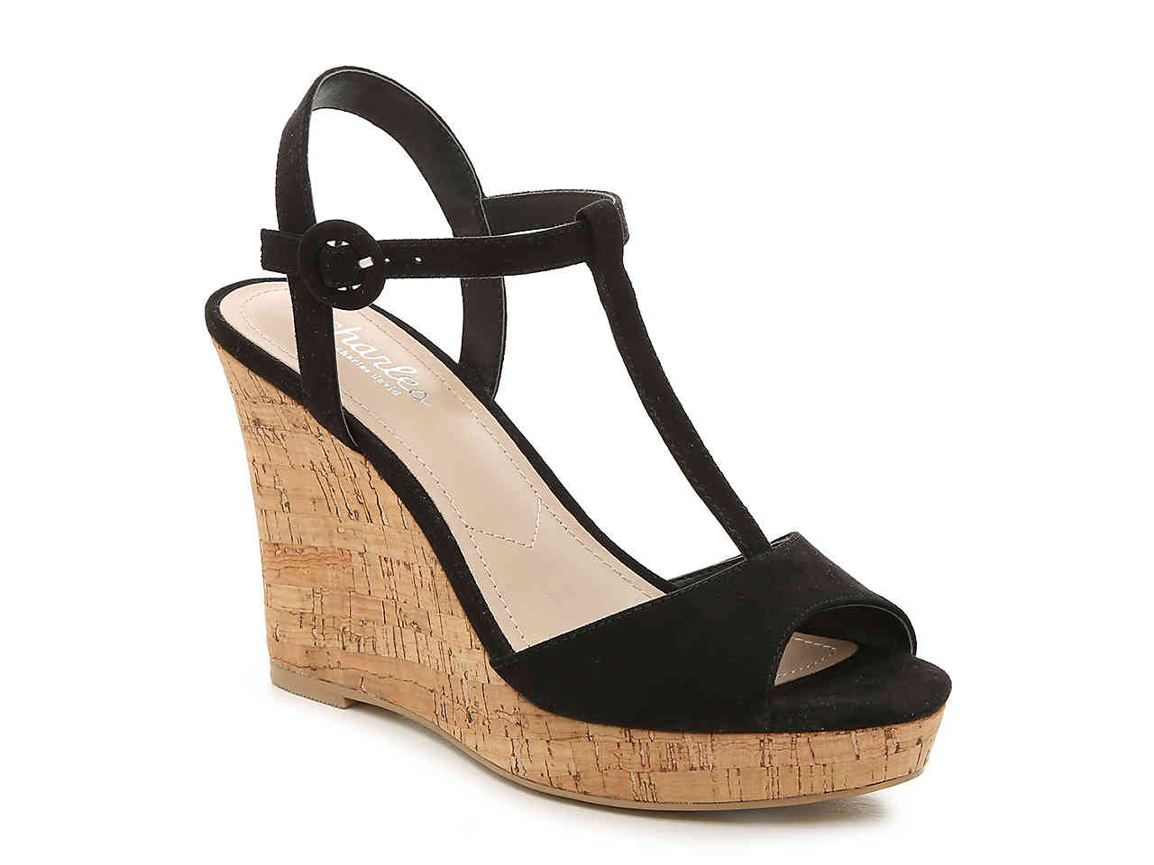 charles by charles david leandra slingback wedge sandals