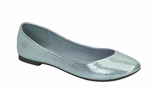 Breckelles Pointed Toe Slip On Ballet Flats Aqua Round Toe Ballet Flats - Picture 4 of 10