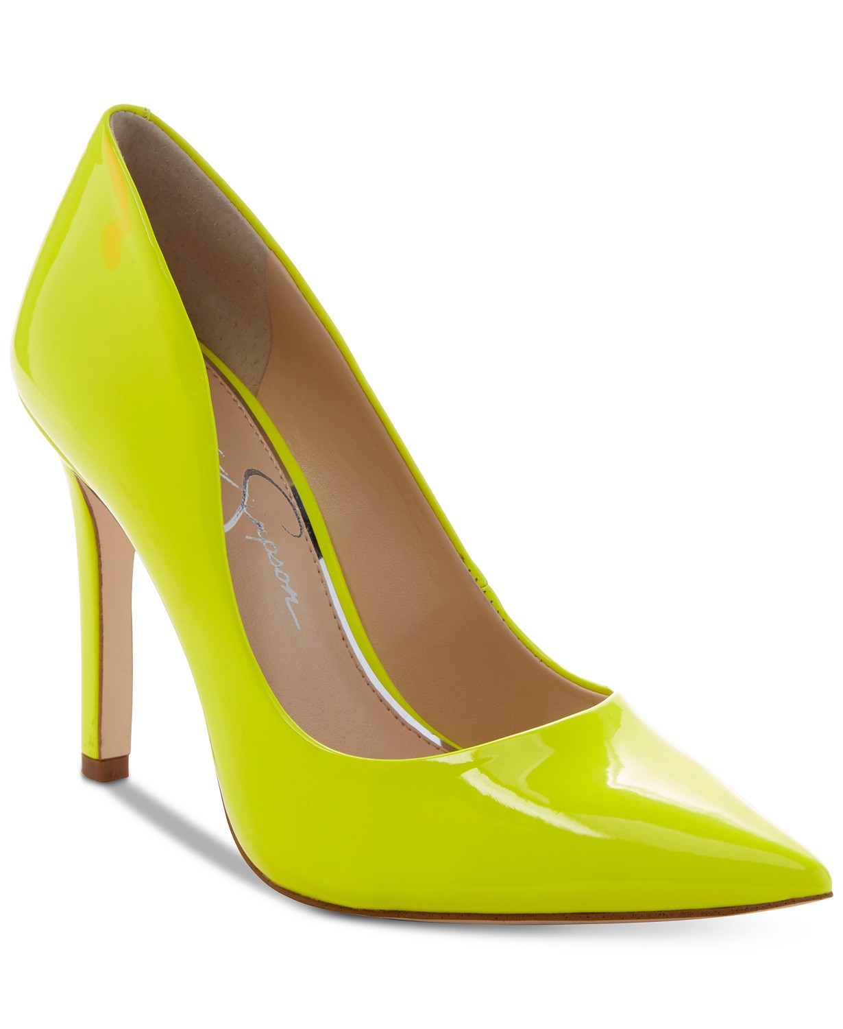 neon yellow shoes heels