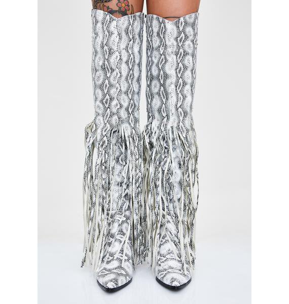 cape robbin snakeskin boots