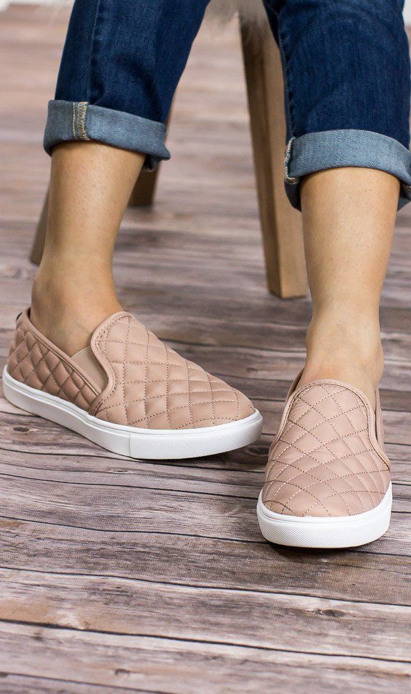 womens blush slip on sneakers