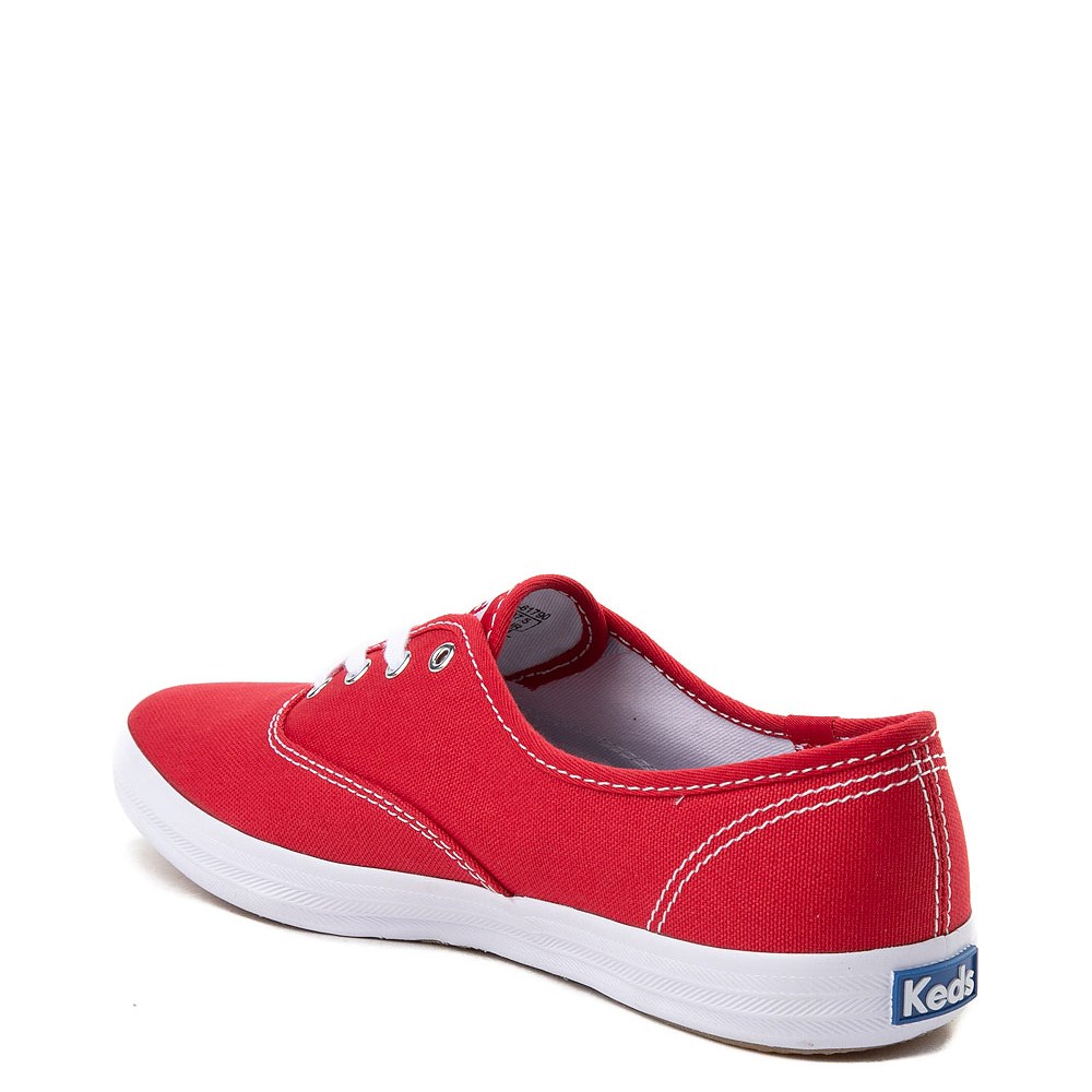 Keds Womens Champion Originals Casual Sneakers, Red lace up Tennis shoes | eBay
