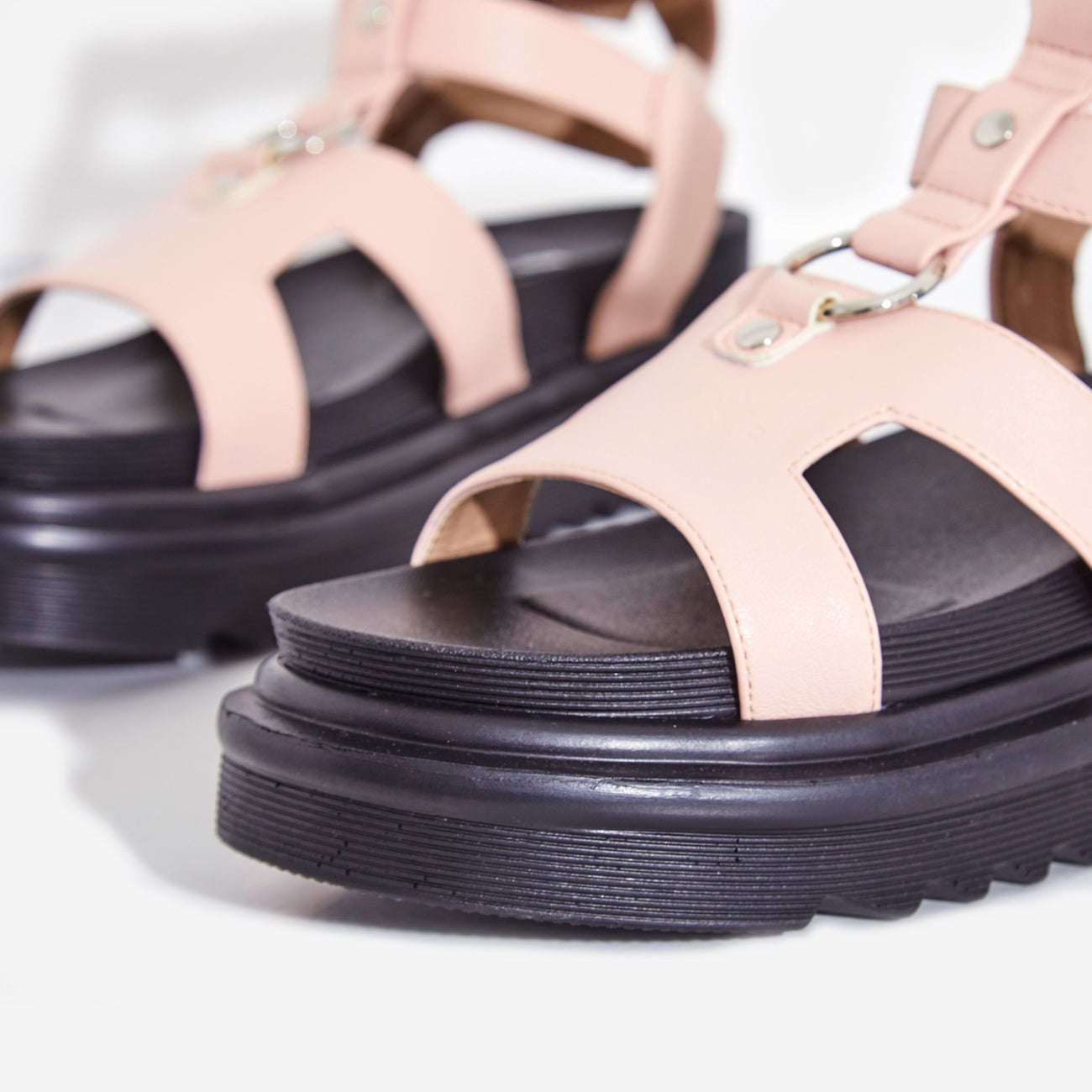 【NONCODE】jame glady high sandals Lemonade Gladys Pink Gladiator Cushioned Open Toe Platform