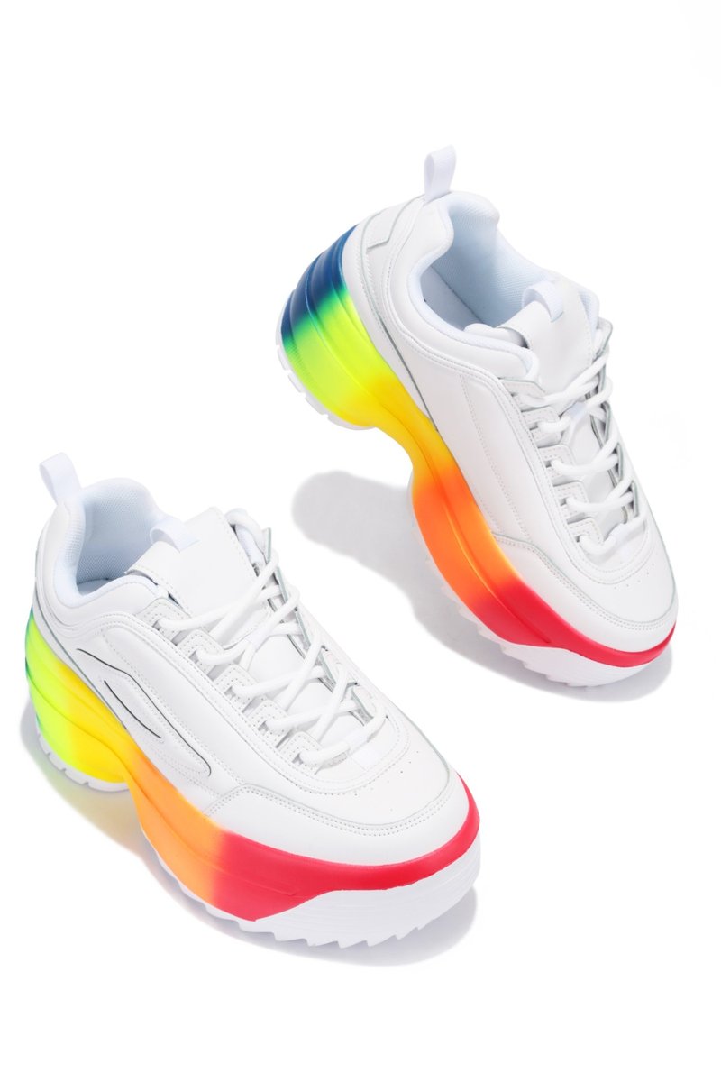 tie dye platform sneakers