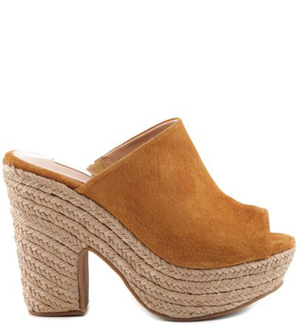 tan suede mules ladies