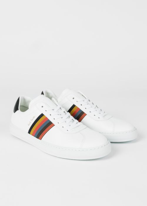 paul smith mens white trainers