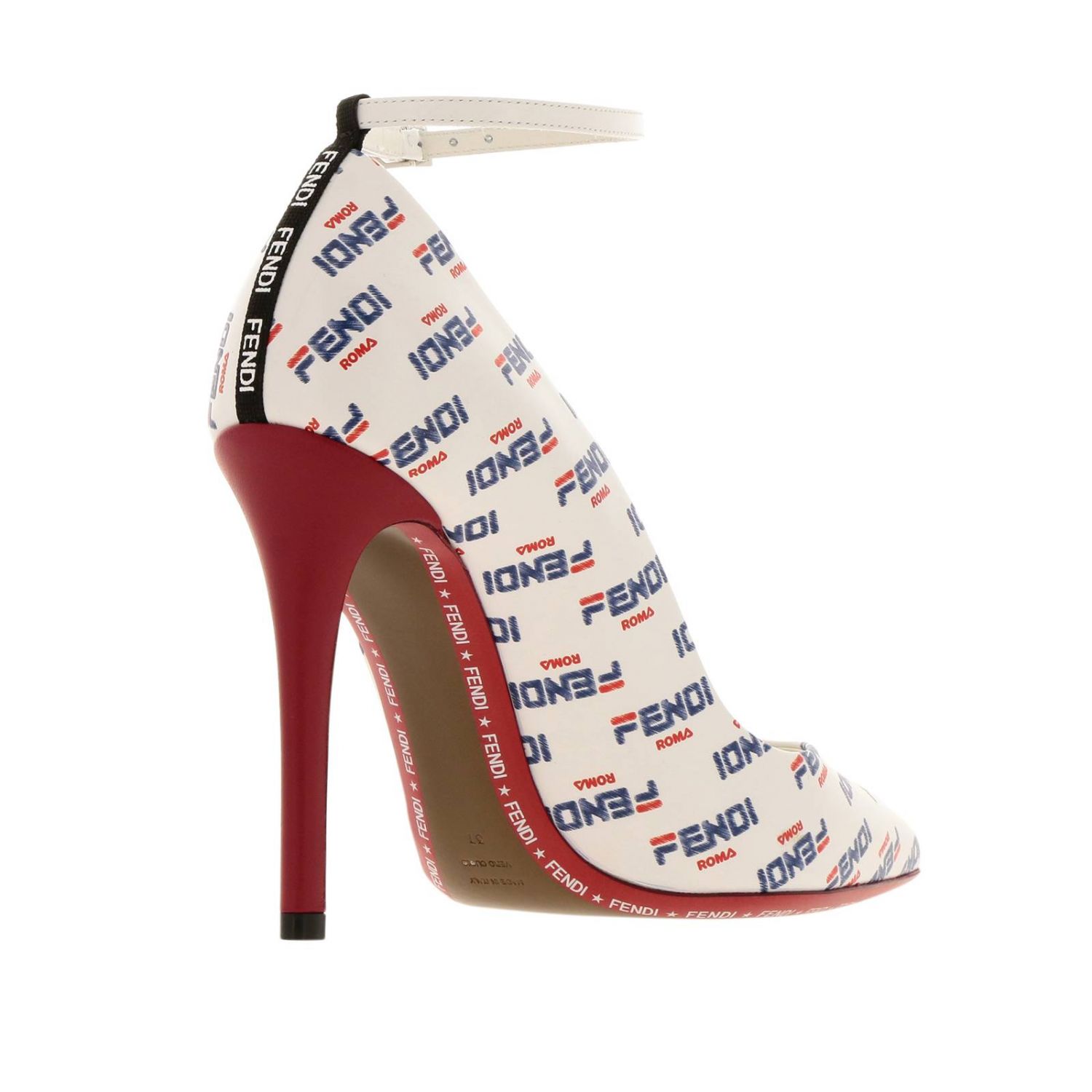fendi print heels