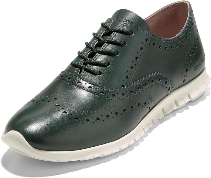 【良品】COLE HAAN ZERO GRAND WING OXFORD シボ革 Men Cole Haan Zerogrand Wingtip Oxford Shoes Leather Brogue