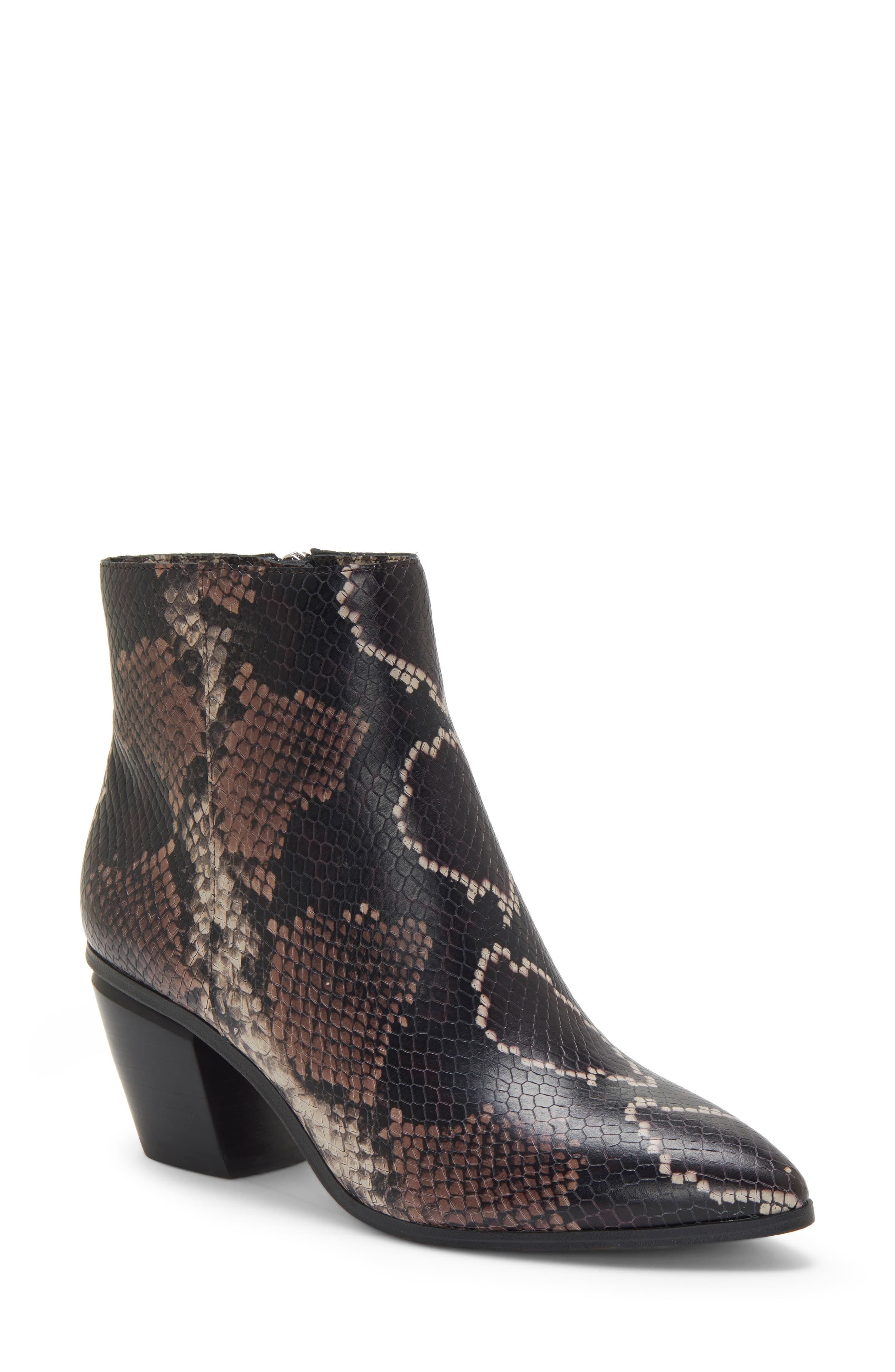vince camuto jaidin leather snake embossed western boot