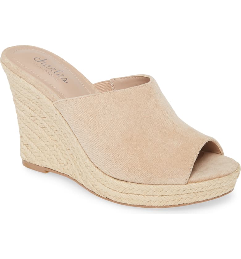 charles david espadrille wedge