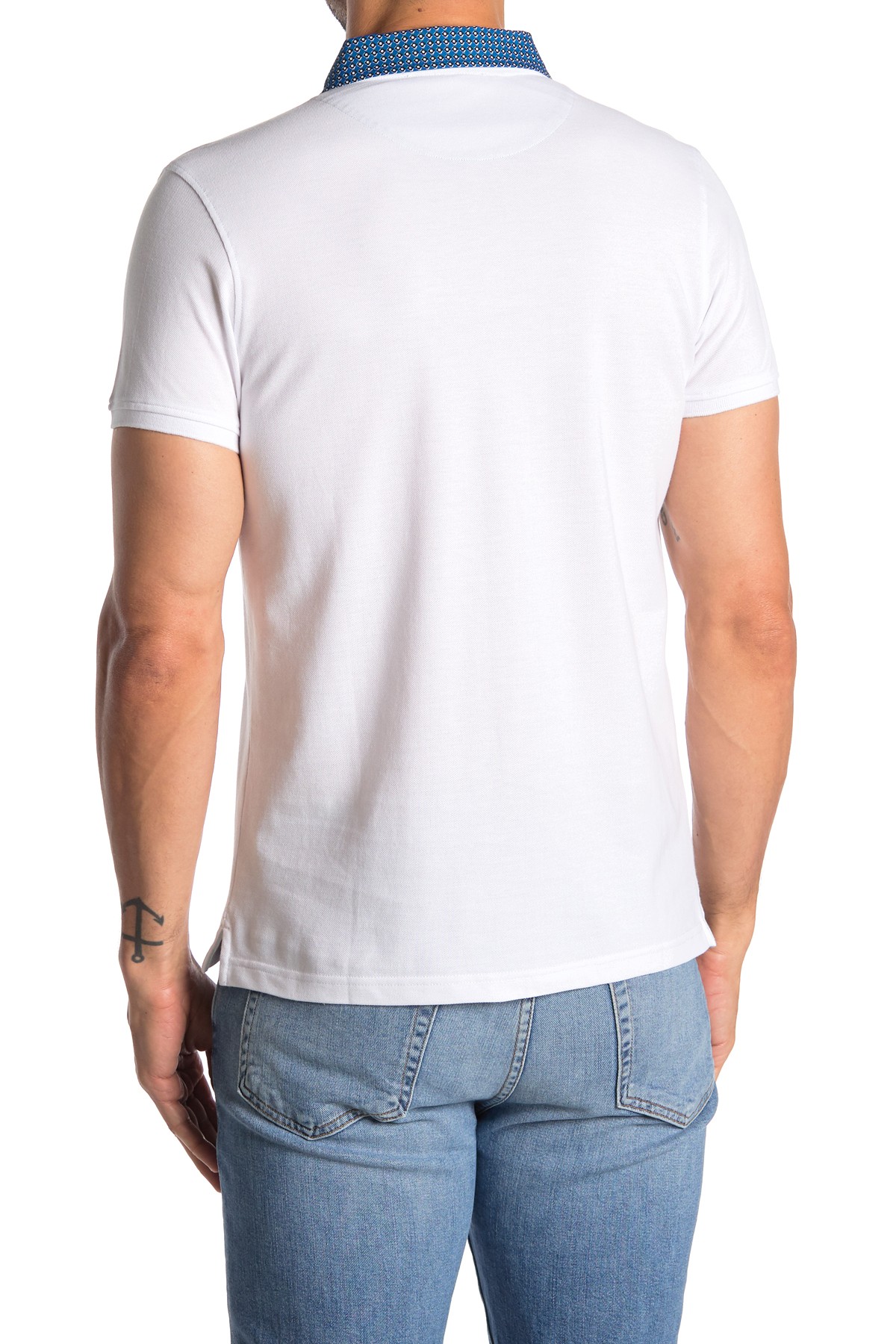 Roberto Cavalli Contrast Trim Short Sleeve Polo BIANCO FSR682JD06400001 ...