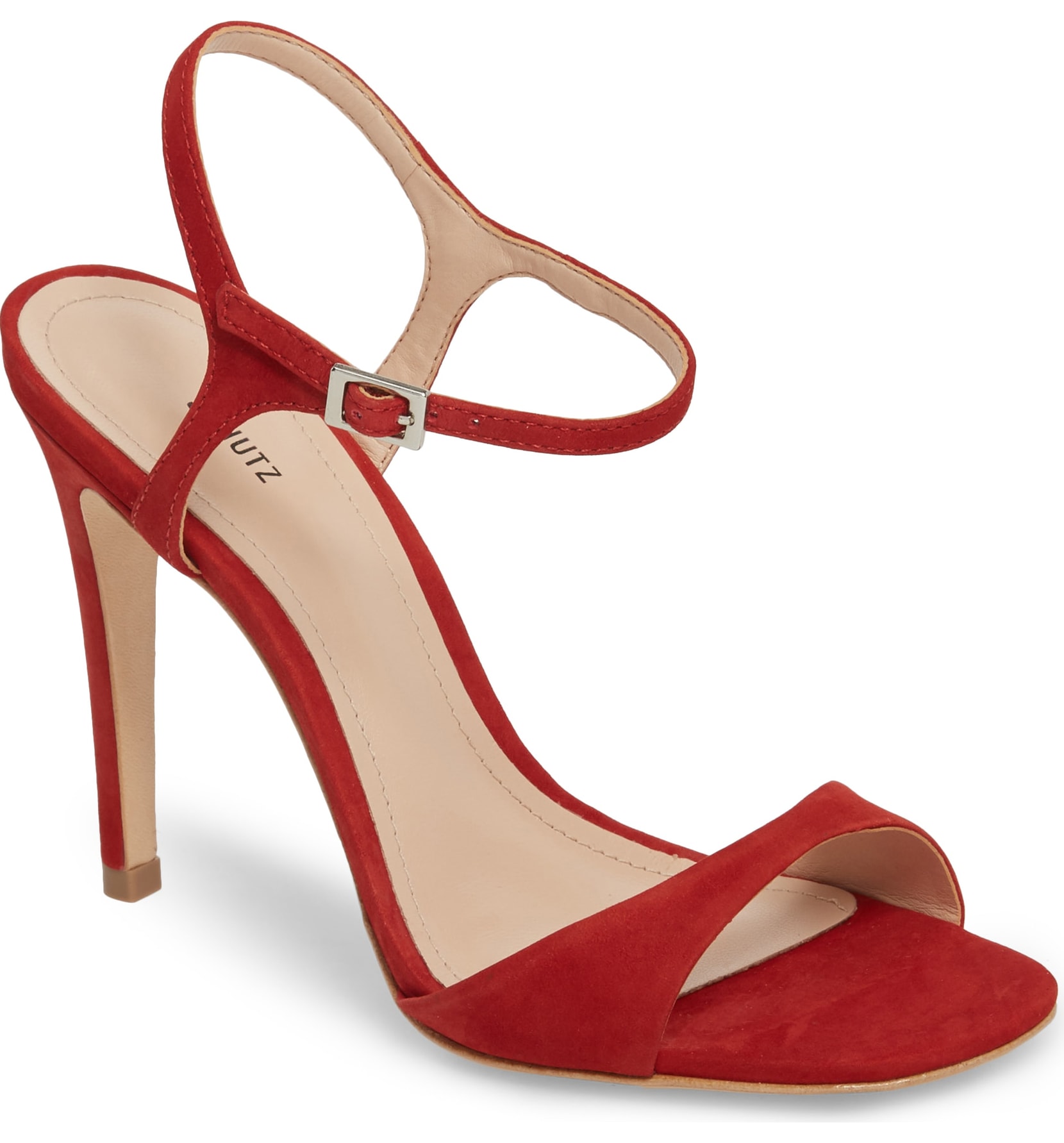 schutz red sandals