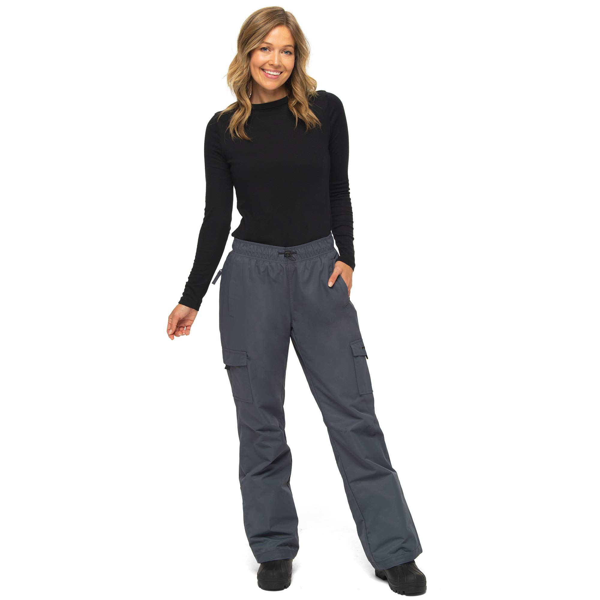 fleece lined cargo pants women's