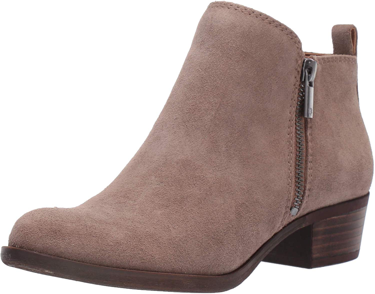 taupe suede booties