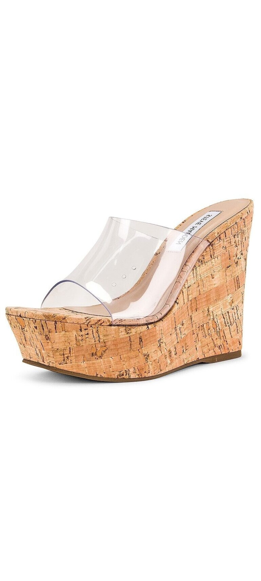 STEVE MADDEN クリアウェッジサンダル　23 STEVE MADDEN クリアウェッジサンダル 23 - メルカリ