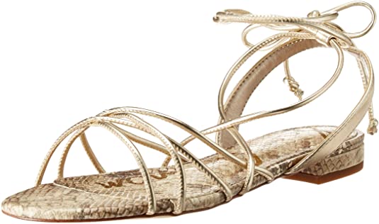 sam edelman gold flat sandals