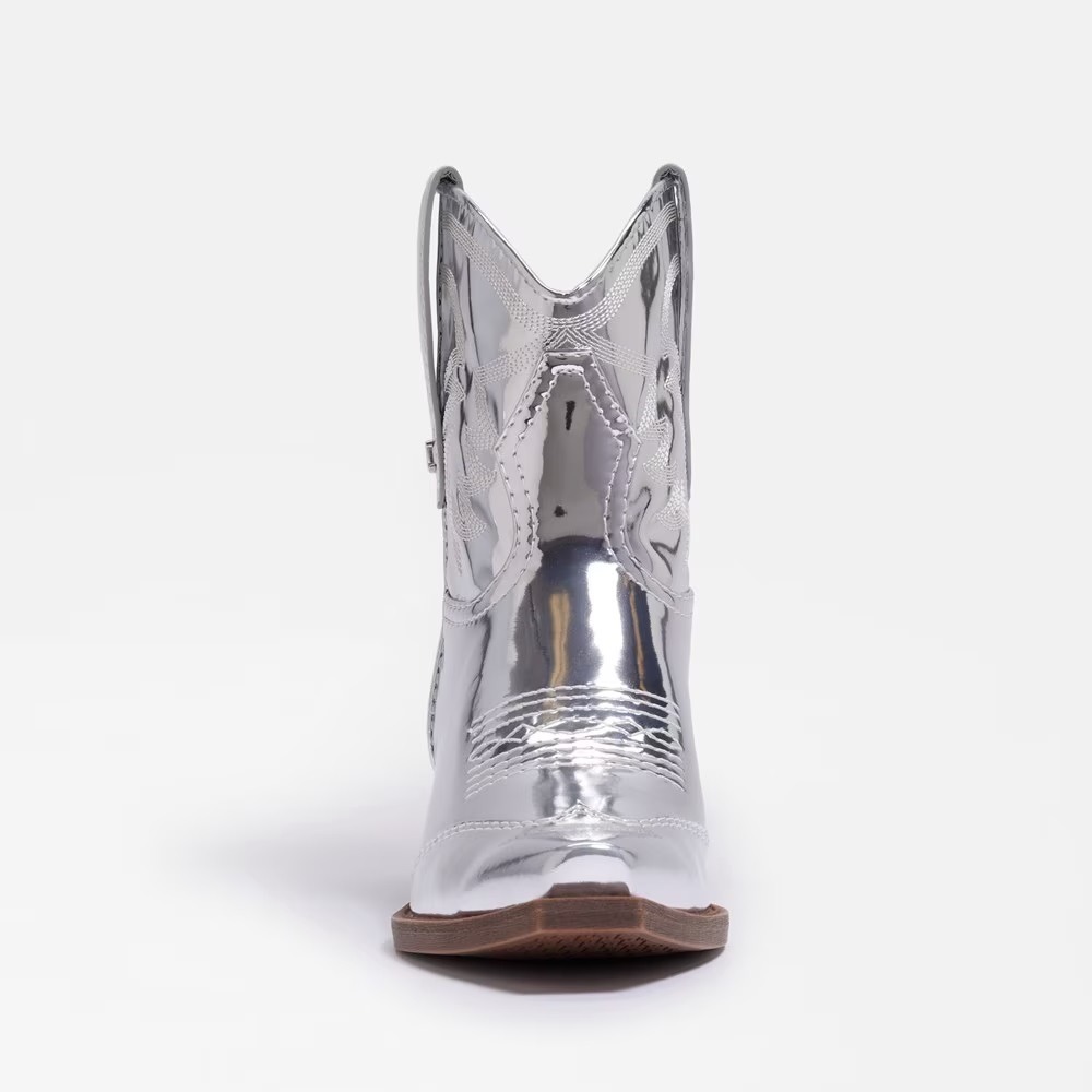 Circus by Sam Edelman Josephina weiche silberspitz zulaufende Westernstiefel - Bild 3 von 6