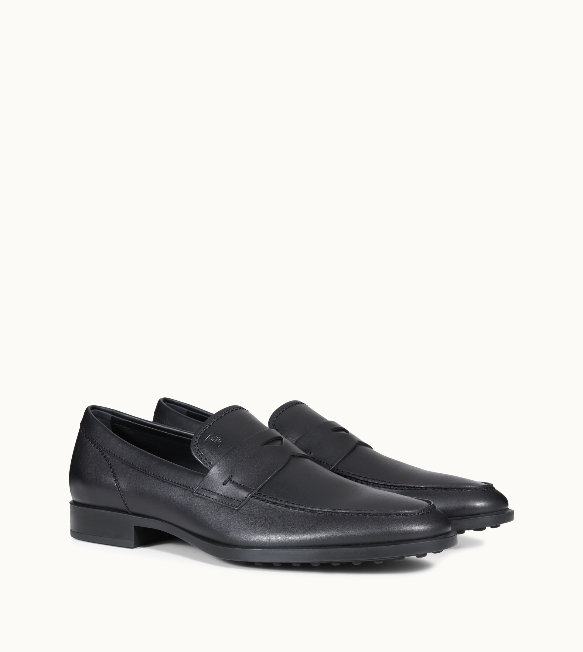 Tod�s Men Penny Loafer Black Leather Dress Shoes eBay