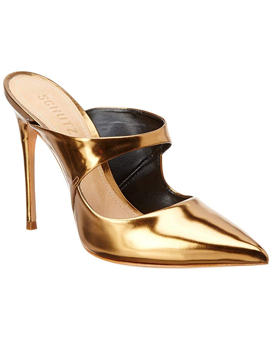 bronze pointed heels