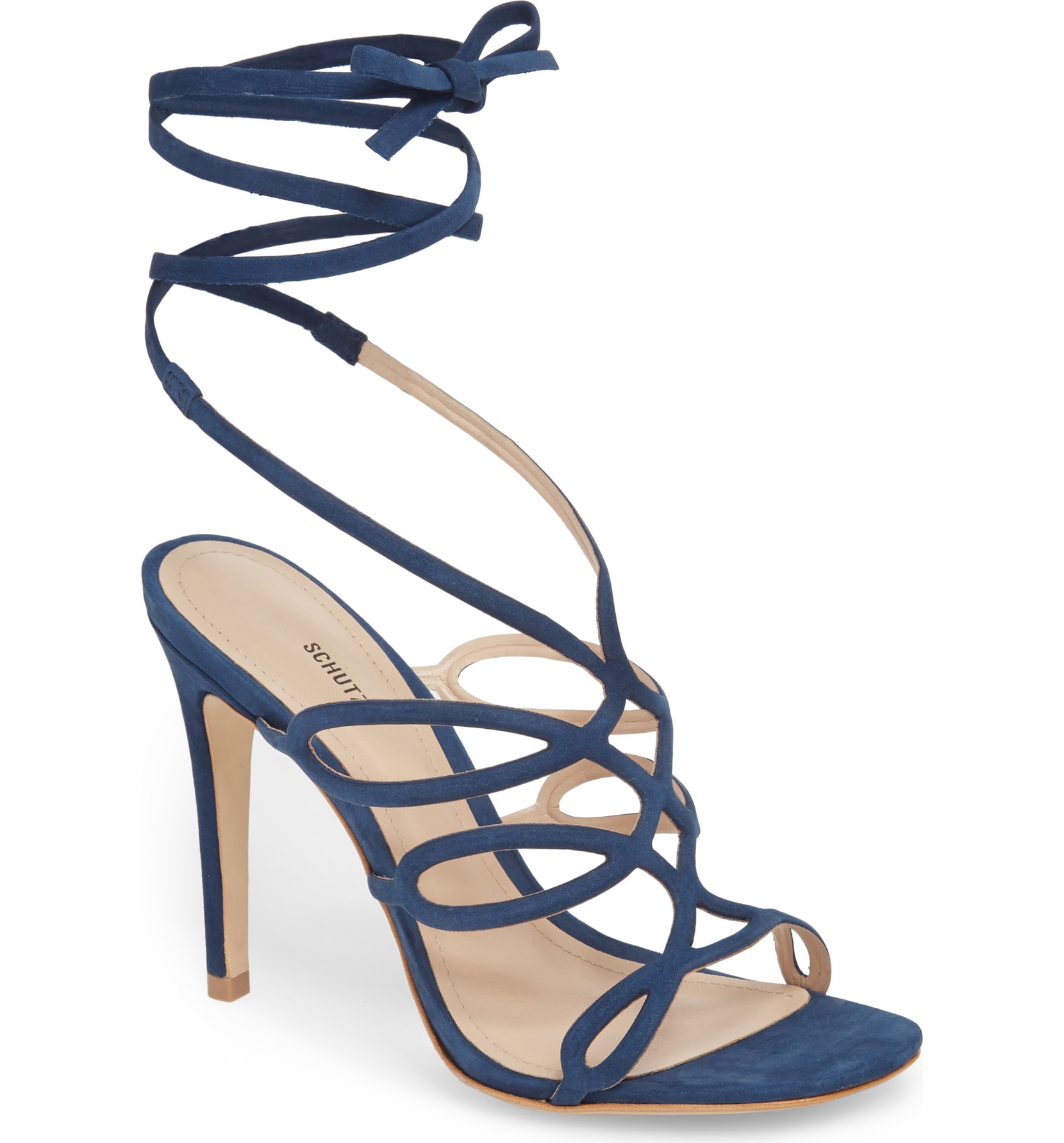 schutz blue heels
