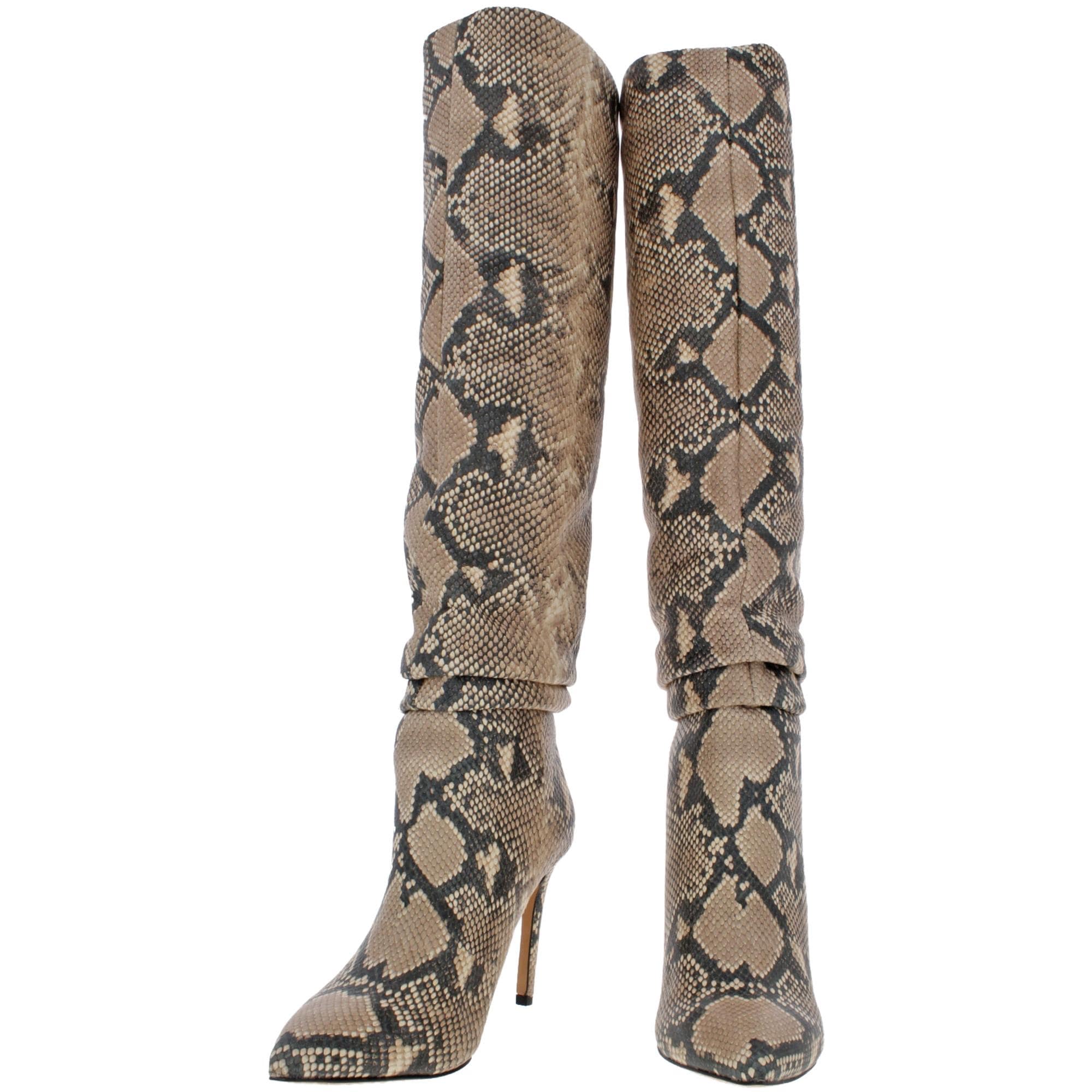 vince snakeskin boots