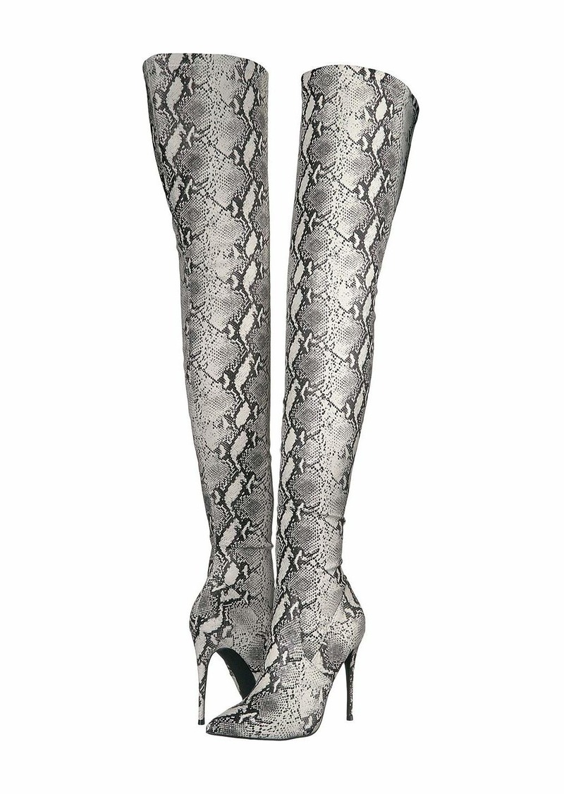 steve madden snakeskin thigh high boots