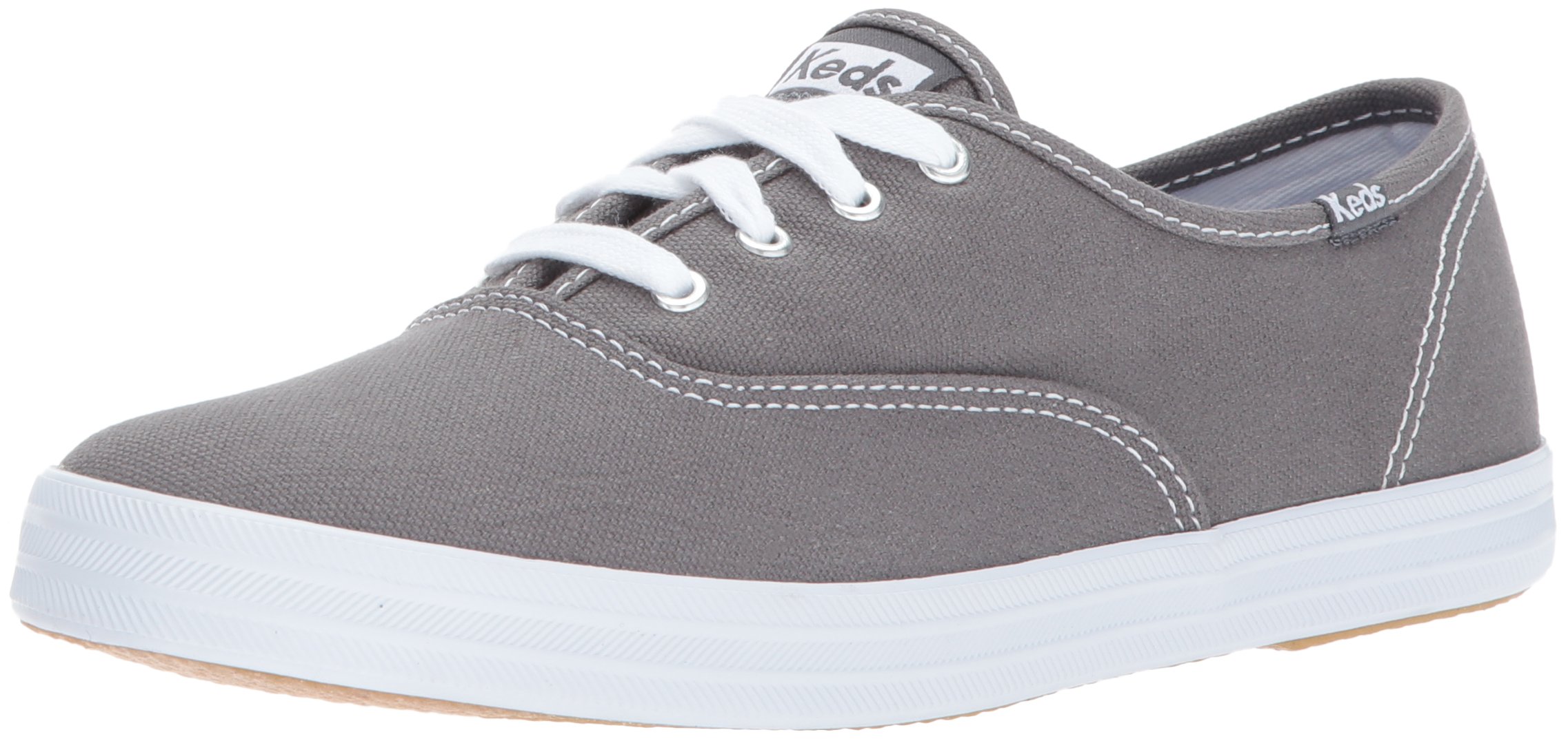 Keds Womens Champion Original Canvas Lace Up Sneaker Dark Grey Ebay