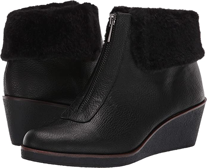 low wedge ankle boots