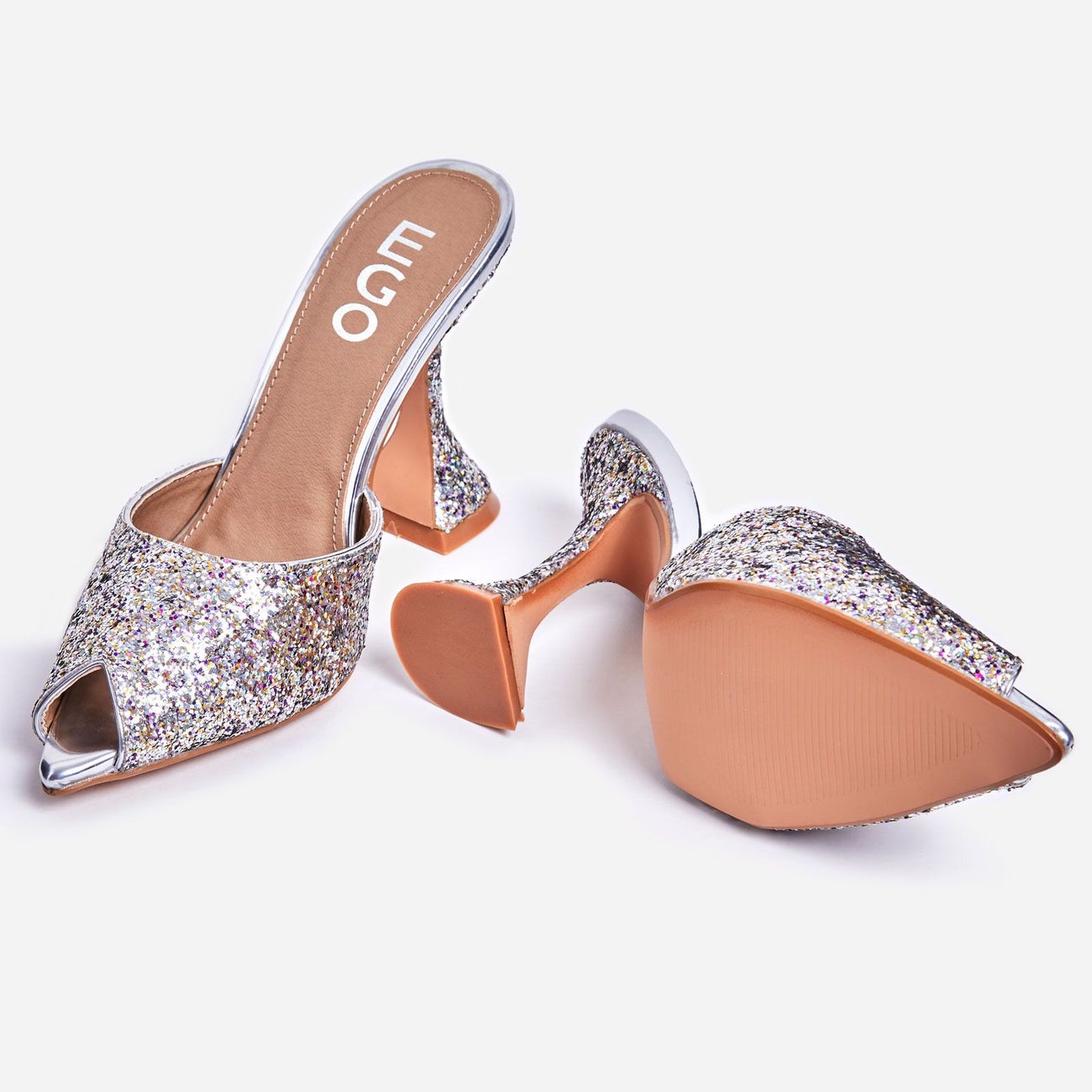 sparkly peep toe shoes